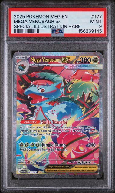 2025 Pokemon Mega Evolution Mega Venusaur ex SIR #177 PSA 9
