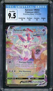 2021 Pokemon Evolving Skies Sylveon VMax #212 CGC 9.5
