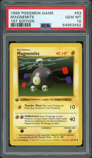 1999 Pokemon Base Set Magnemite 1st Edition #53 PSA 10