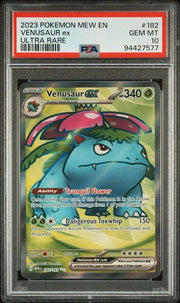 2023 Pokemon 151 Venusaur ex Ultra Rare #182 PSA 10