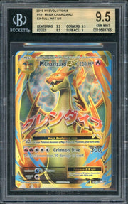 2016 Pokemon XY Evolutions Mega Charizard EX Full Art #101 BGS 9.5