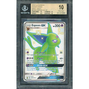 2019 Pokemon Sun & Moon Hidden Fates Espeon GX Ultra Rare SV60/SV94 BGS 10