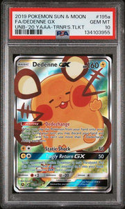 2019 Pokemon Sun & Moon Trainer's Toolkit Dedenne GX #195a PSA 10