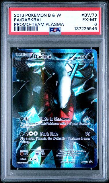 2013 Pokemon Team Plasma Darkrai Full Art Promo #BW73 PSA 6