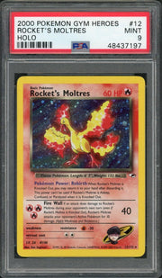 2000 Pokemon Gym Heroes Rocket's Moltres Holo #12 PSA 9