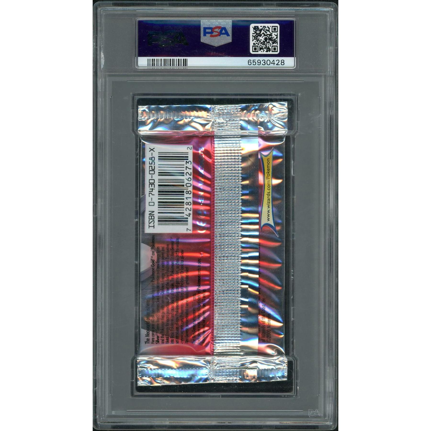 2000 WOTC Pokemon Neo Genesis Foil Pack 1st Edition (Lugia) PSA 10