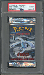 2000 WOTC Pokemon Neo Genesis Foil Pack 1st Edition (Lugia) PSA 10
