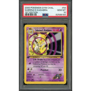 2000 Pokemon Gym Challenge Sabrina's Kadabra 1st Edition #58 PSA 10