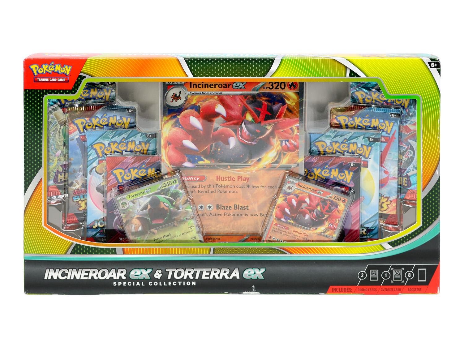 Pokemon Incineroar ex & Torterra ex Special Collection Box