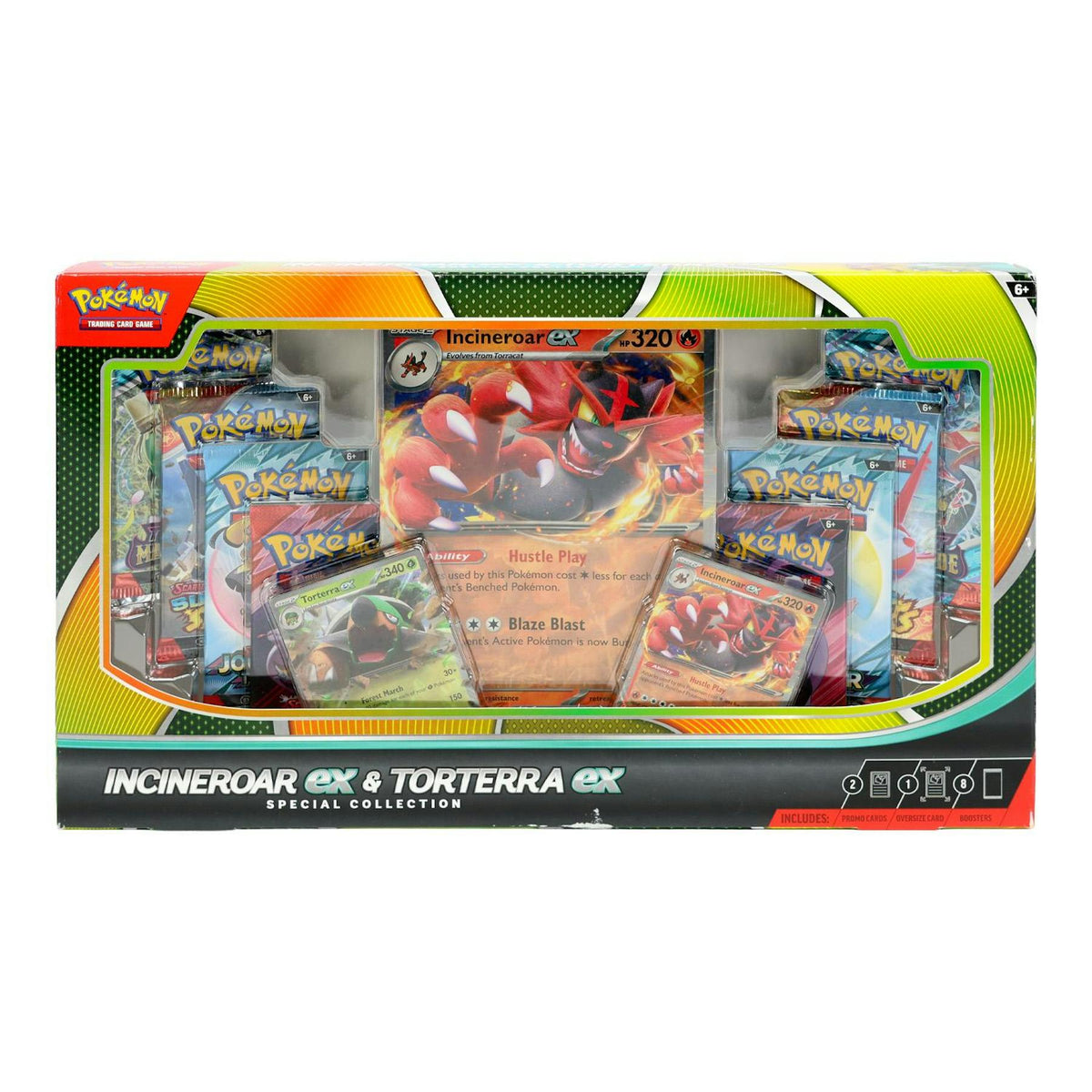 Pokemon Incineroar ex & Torterra ex Special Collection Box