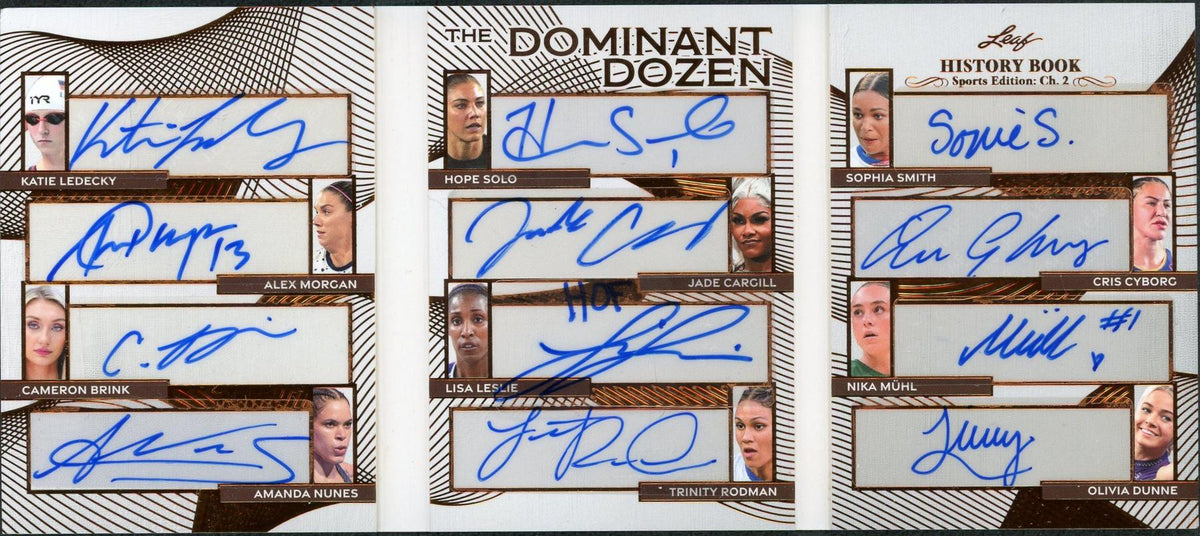 2025 Leaf History Dominant Dozen Ledecky Morgan Brink Solo Dunne etc. /8