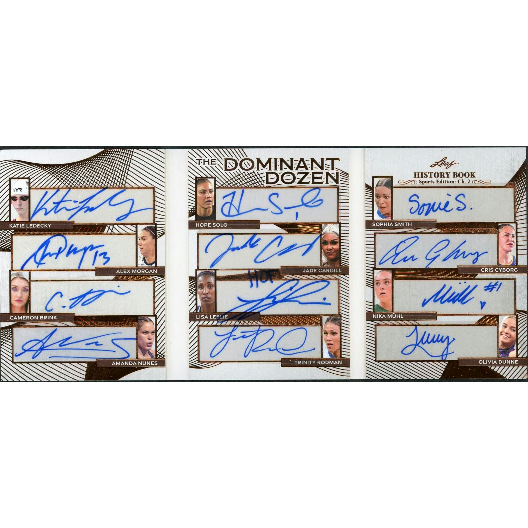 2025 Leaf History Dominant Dozen Ledecky Morgan Brink Solo Dunne etc. /8