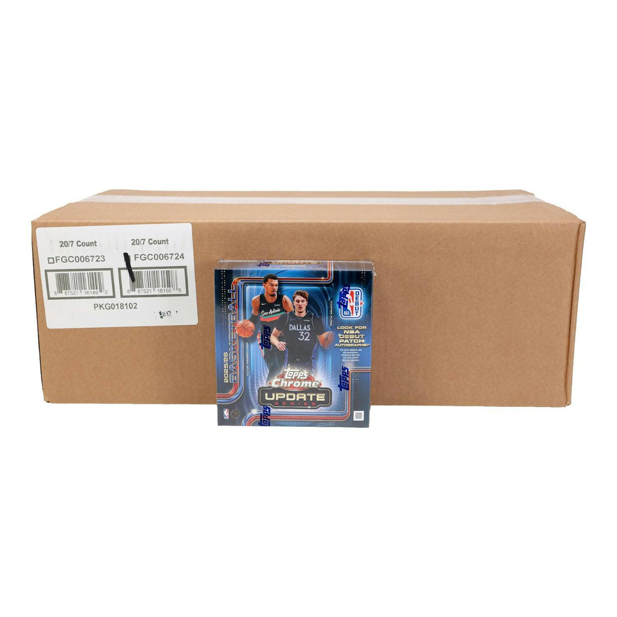 2025/26 Topps Chrome Update Series Basketball Mega 20-Box Case (Shrink Wrapped)
