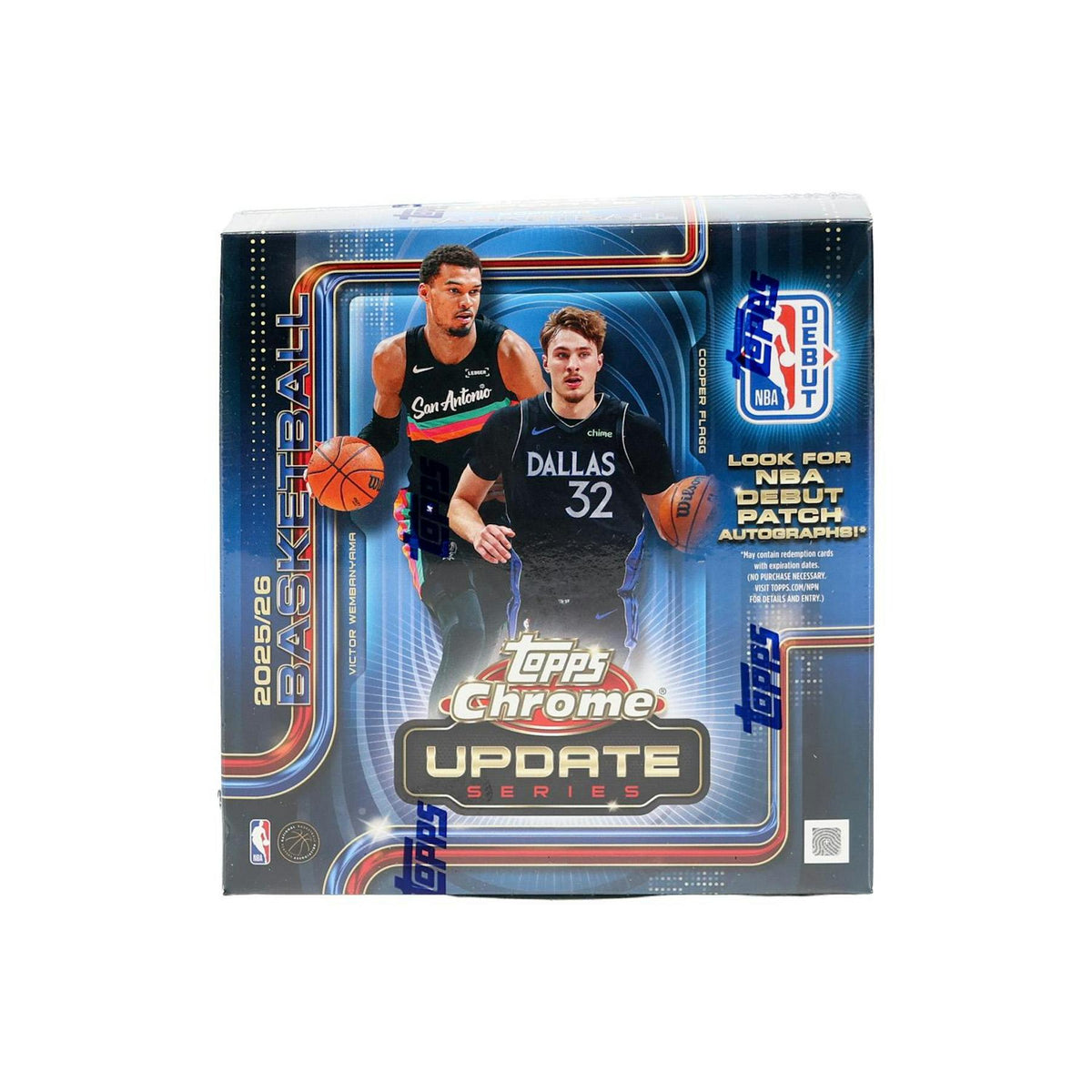 2025/26 Topps Chrome Update Series Basketball Mega Box (Shrink Wrapped)