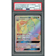 2018 Pokemon Dragon Majesty Salamence GX Secret #73 PSA 10