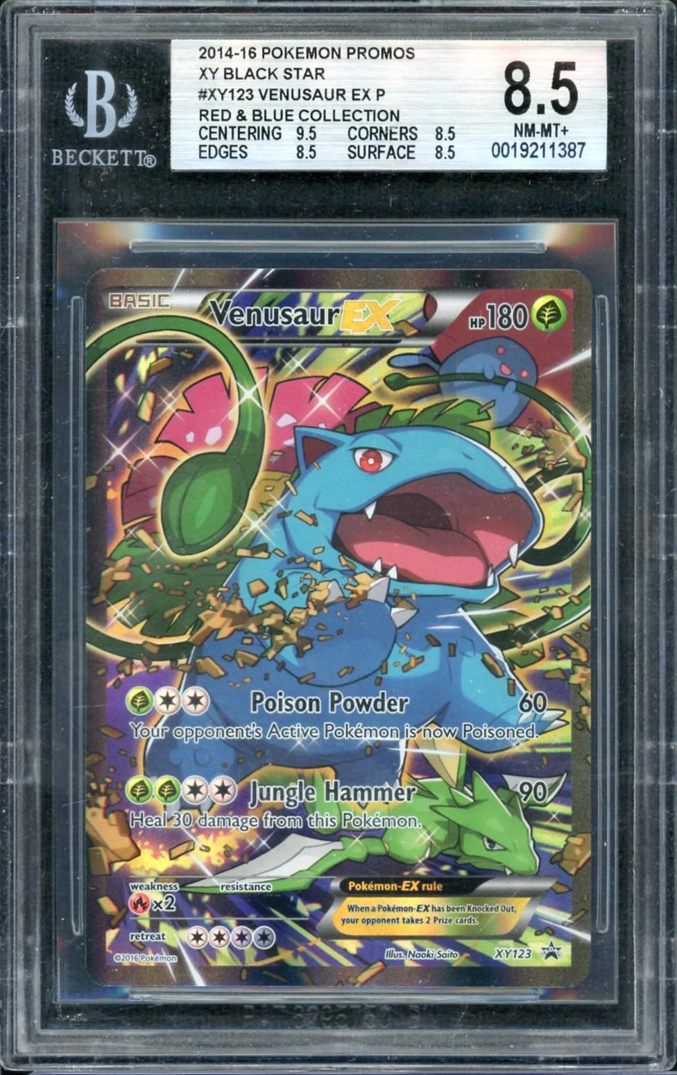2014-16 Pokemon Red & Blue Collection Venusaur EX Promo #XY123 BGS 8.5