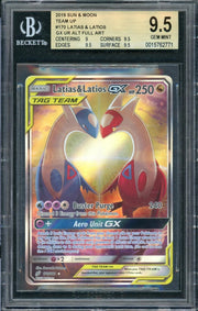2019 Pokemon Team Up Latias & Latios GxTag Team Alt Art Full Art #170 BGS 9.5