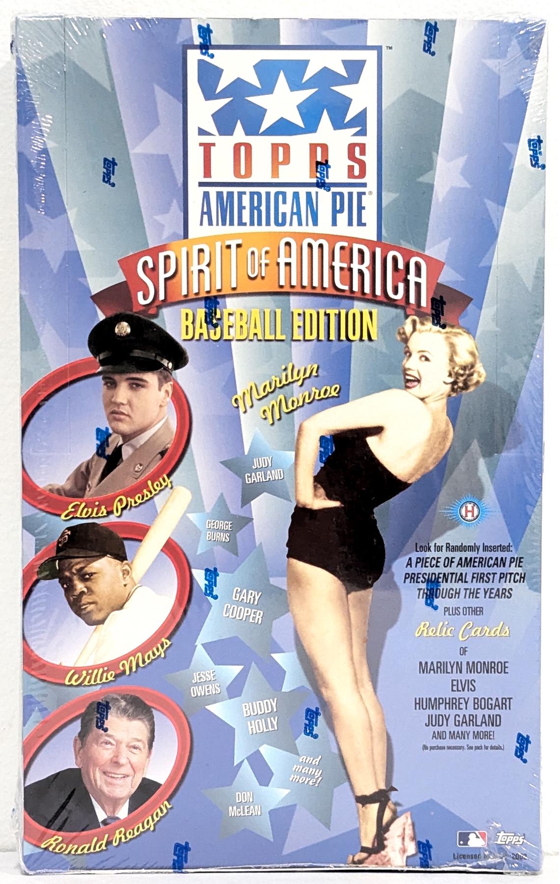 2002 Topps American Pie Spirit of America Baseball Hobby Box (Reed Buy)