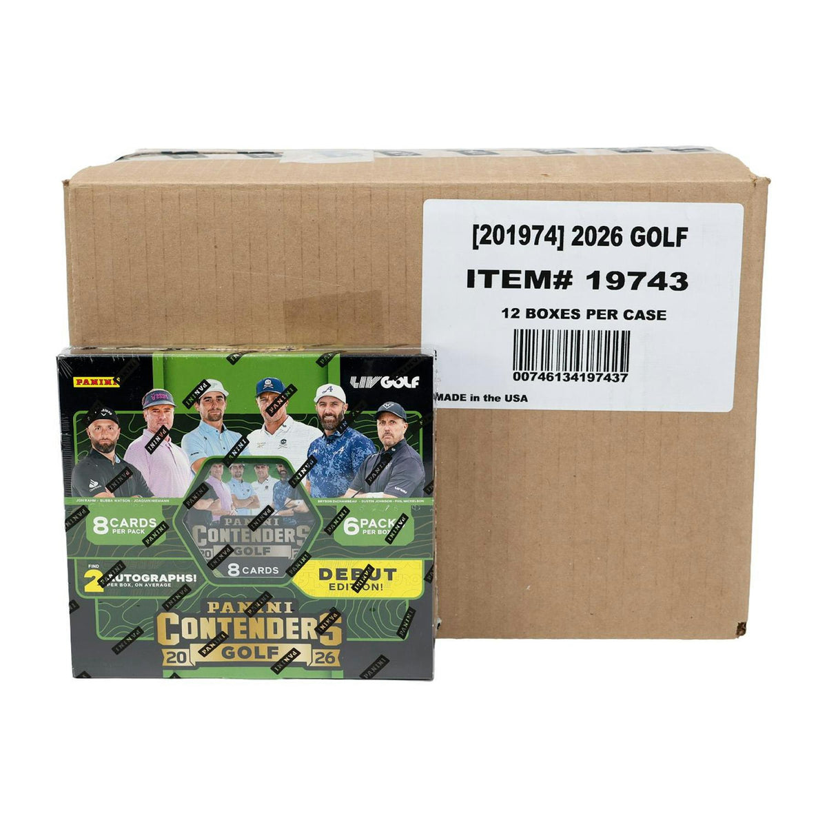 2026 Panini Contenders LIV Golf Hobby 12-Box Case (Presell)