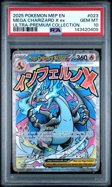 2025 Pokemon Mega Evolution UPC Mega Charizard X ex PSA 10