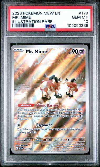 2023 Pokemon 151 Mr. Mime Illustration Rare #179 PSA 10