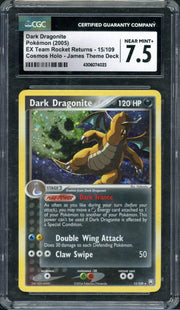 2005 Pokemon Dark Dragonite Cosmos Holo Team Rocket Reutrns 15/109 CGC 7.5