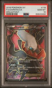 2016 Pokemon Breakpoint Darkrai EX Full Art #118 PSA 10