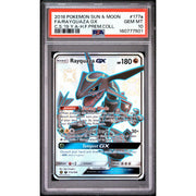 2018 Pokemon Hidden Fates Premium Collection Rayquaza GX #177a PSA 10