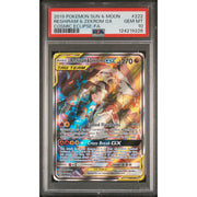2019 Pokemon Cosmic Eclipse Reshiram & Zekrom GX Tag Team #222 PSA 10