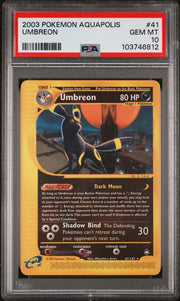 2003 Pokemon Aquapolis Umbreon #41 PSA 10