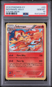 2016 Pokemon Steam Siege Infernape Holo #20 PSA 10
