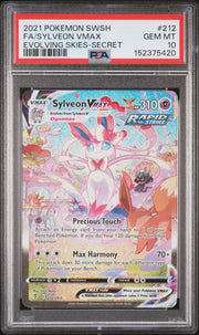 2021 Pokemon Evolving Skies Sylveon VMax Secret #212 PSA 10