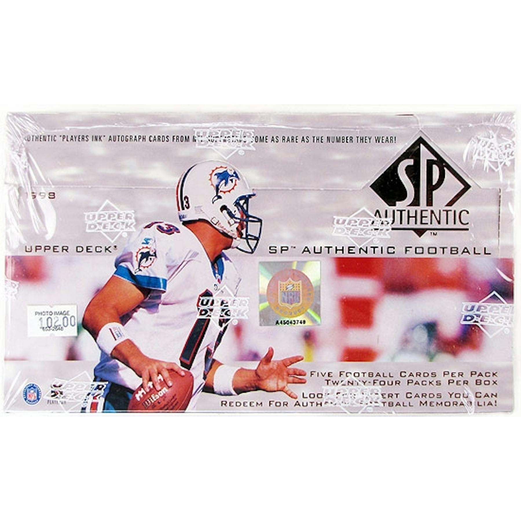 1998 Upper Deck SP Authentic Football Hobby Box (Reed Buy)