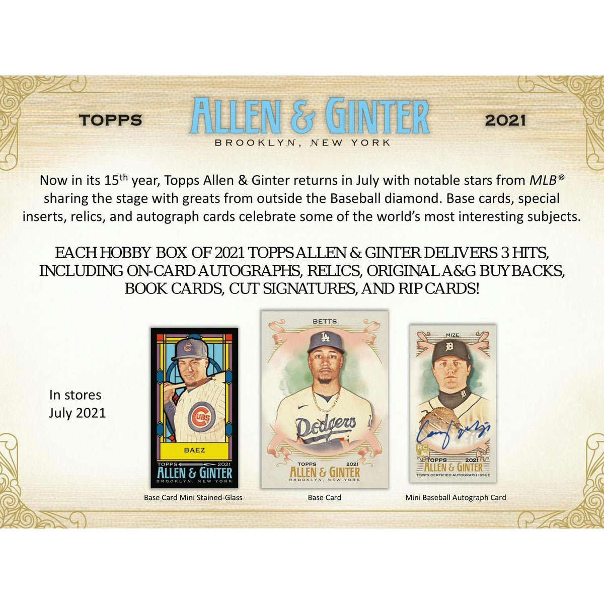 2021 Topps Allen & Ginter Baseball Hobby Box