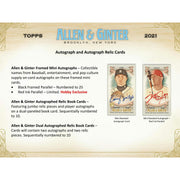 2021 Topps Allen & Ginter Baseball Hobby Box
