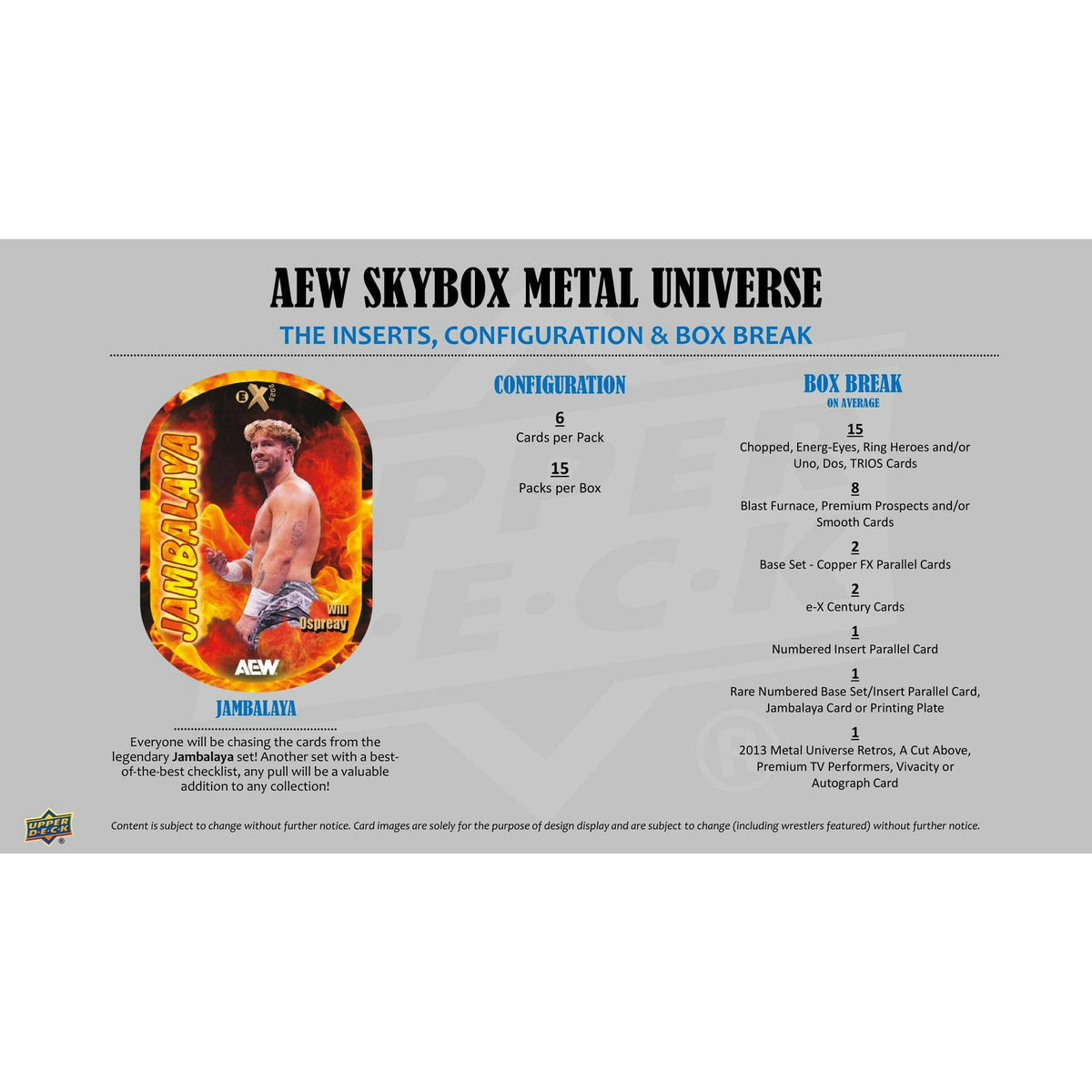 2025 Upper Deck AEW Skybox Metal Universe Wrestling Hobby Box