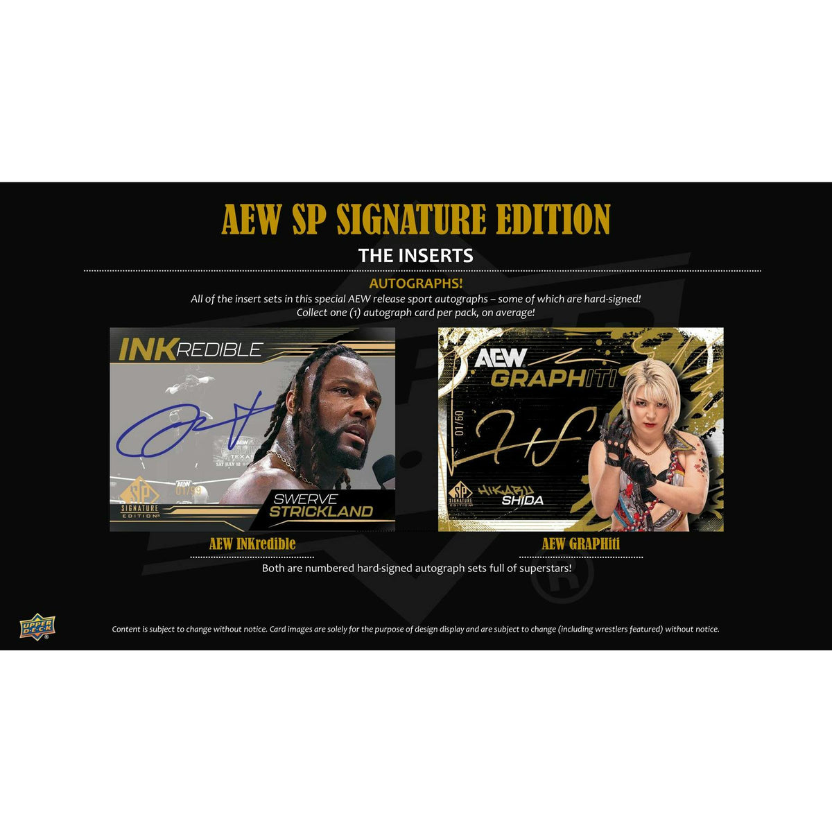 2025 Upper Deck SP Signature Edition AEW Wrestling Hobby 20-Box Case