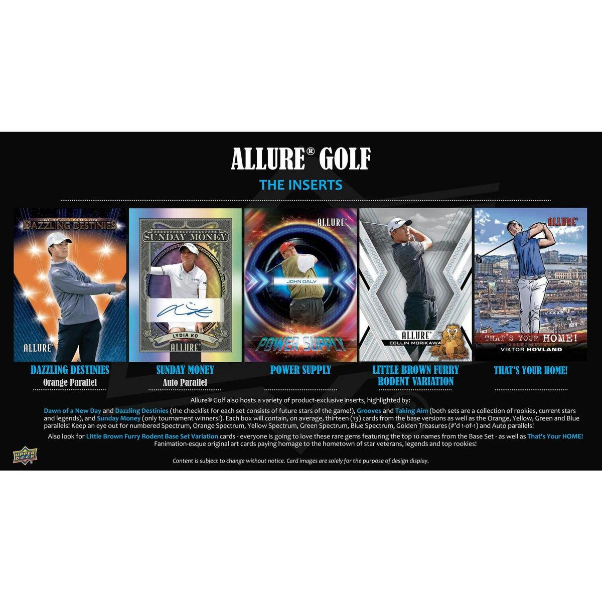 2026 Upper Deck Allure Golf Hobby Box