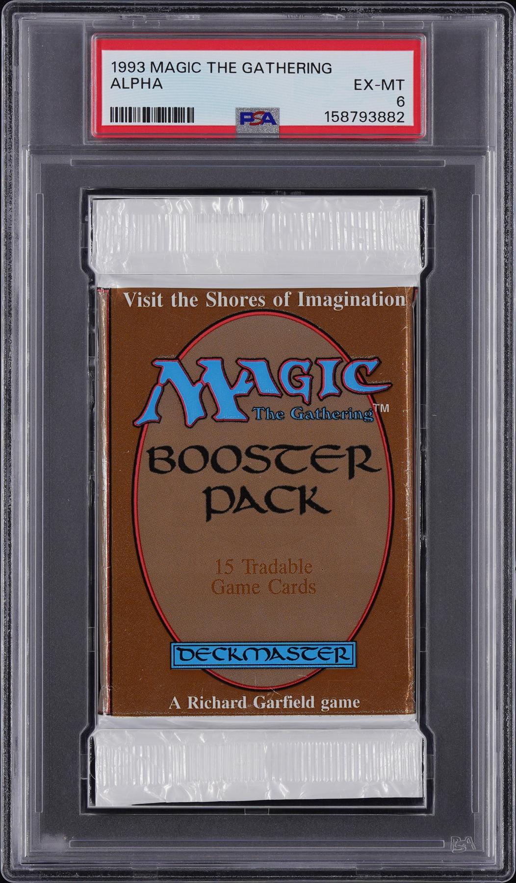 Magic the Gathering Alpha Booster Pack PSA 6 UNSEARCHED