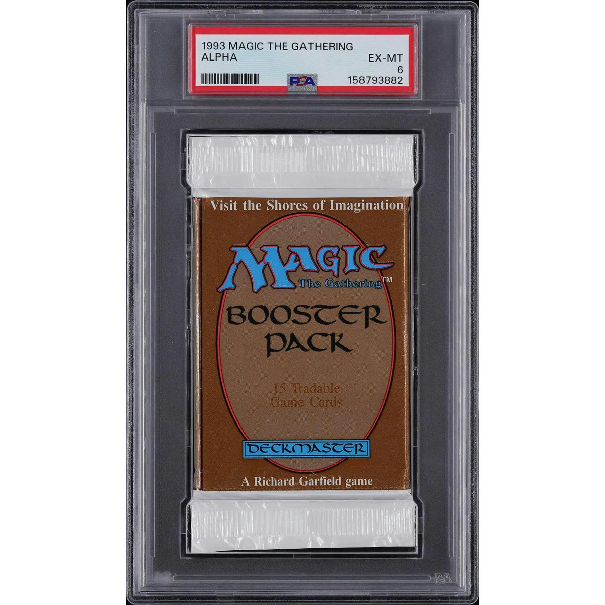 Magic the Gathering Alpha Booster Pack PSA 6 UNSEARCHED