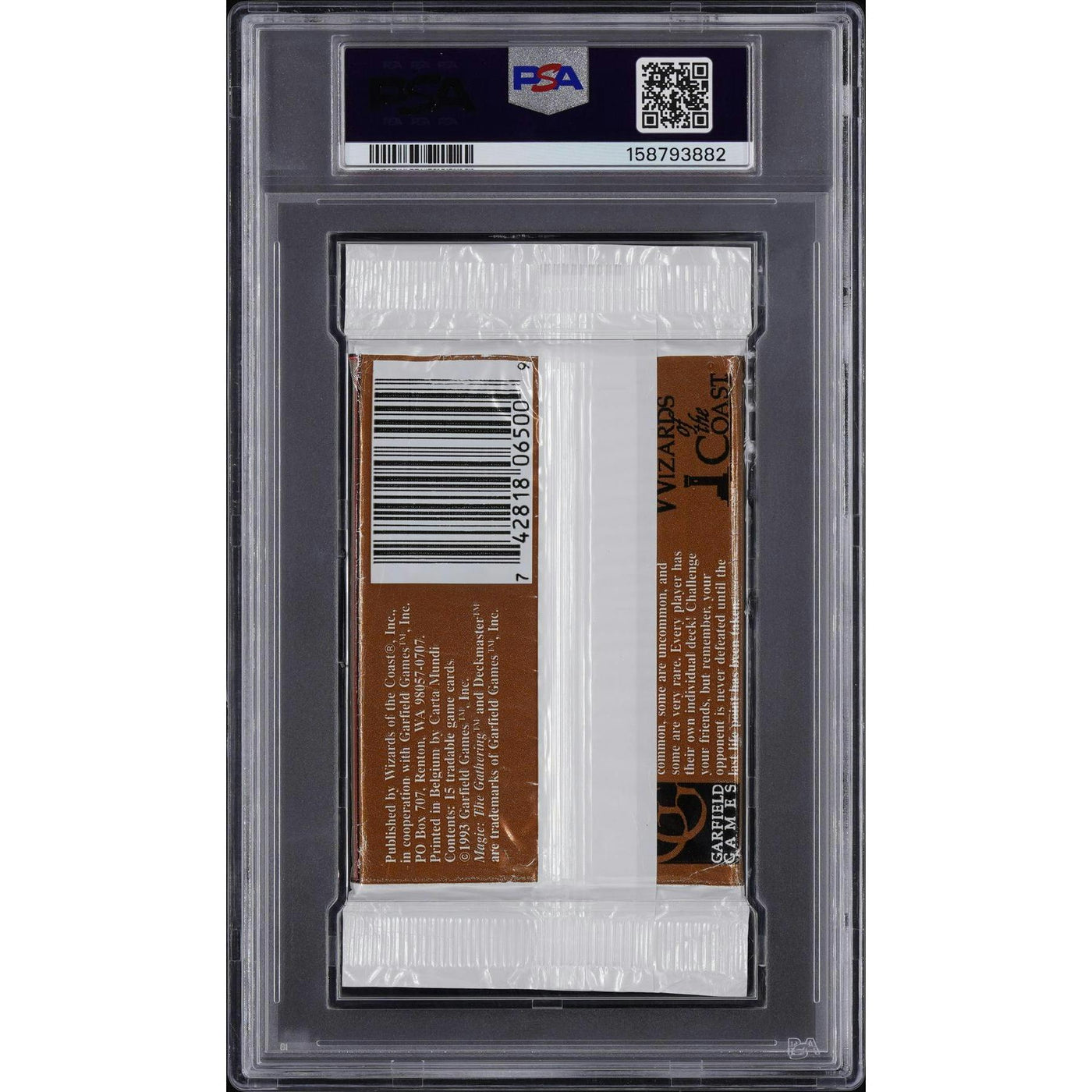 Magic the Gathering Alpha Booster Pack PSA 6 UNSEARCHED