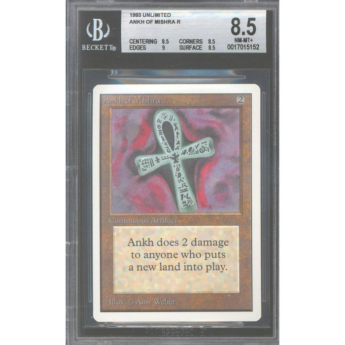 Magic the Gathering Unlimited Ankh of Mishra BGS 8.5 (8.5, 8.5, 9, 8.5) NEAR MINT NM