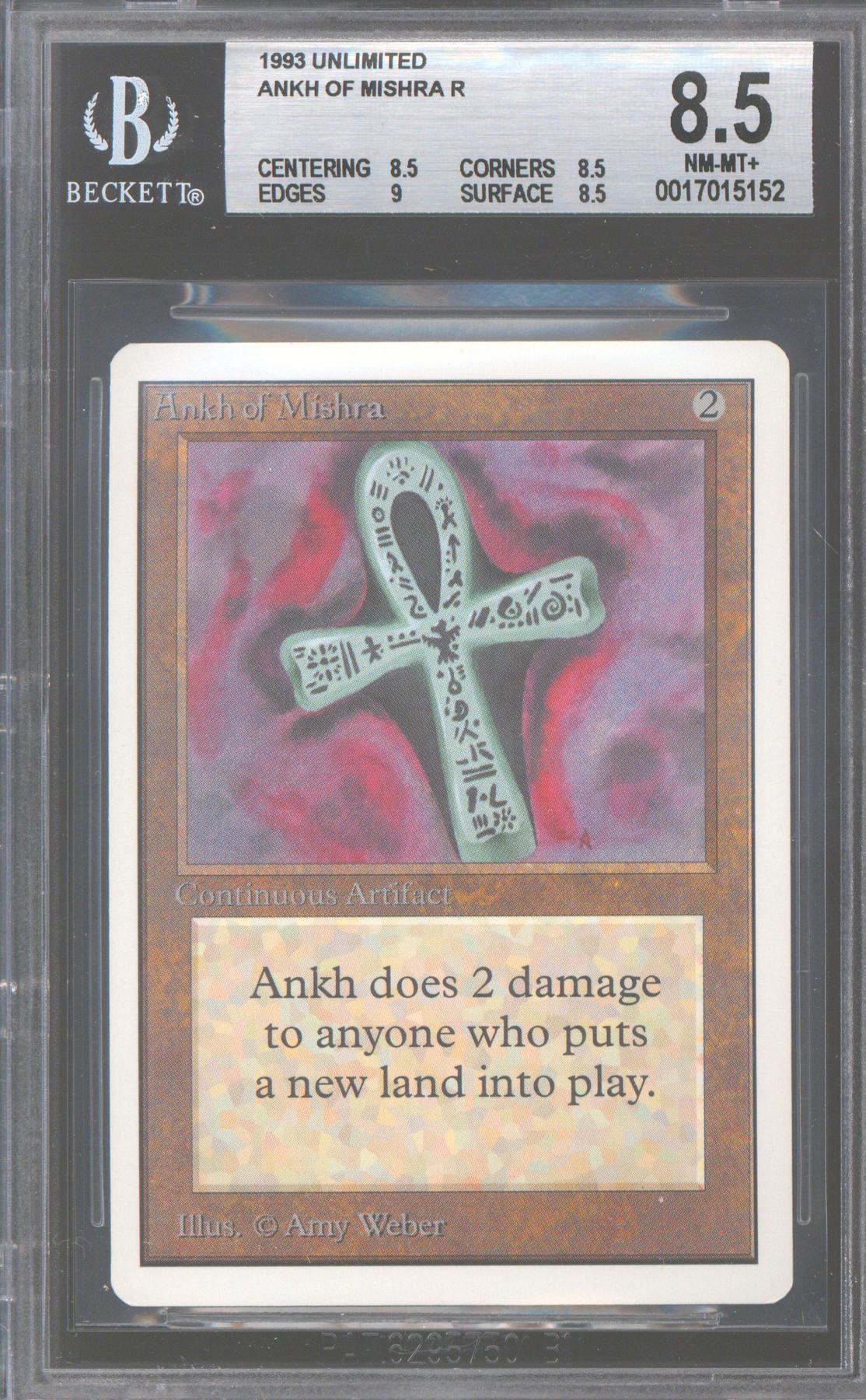 Magic the Gathering Unlimited Ankh of Mishra BGS 8.5 (8.5, 8.5, 9, 8.5) NEAR MINT NM