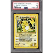 Pokemon Gym Challenge Lt. Surge's Raichu 11/132 PSA 7