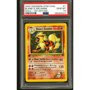 Pokemon Gym Challenge 1st Edition Blaine's Arcanine 1/132 PSA 10 GEM MINT