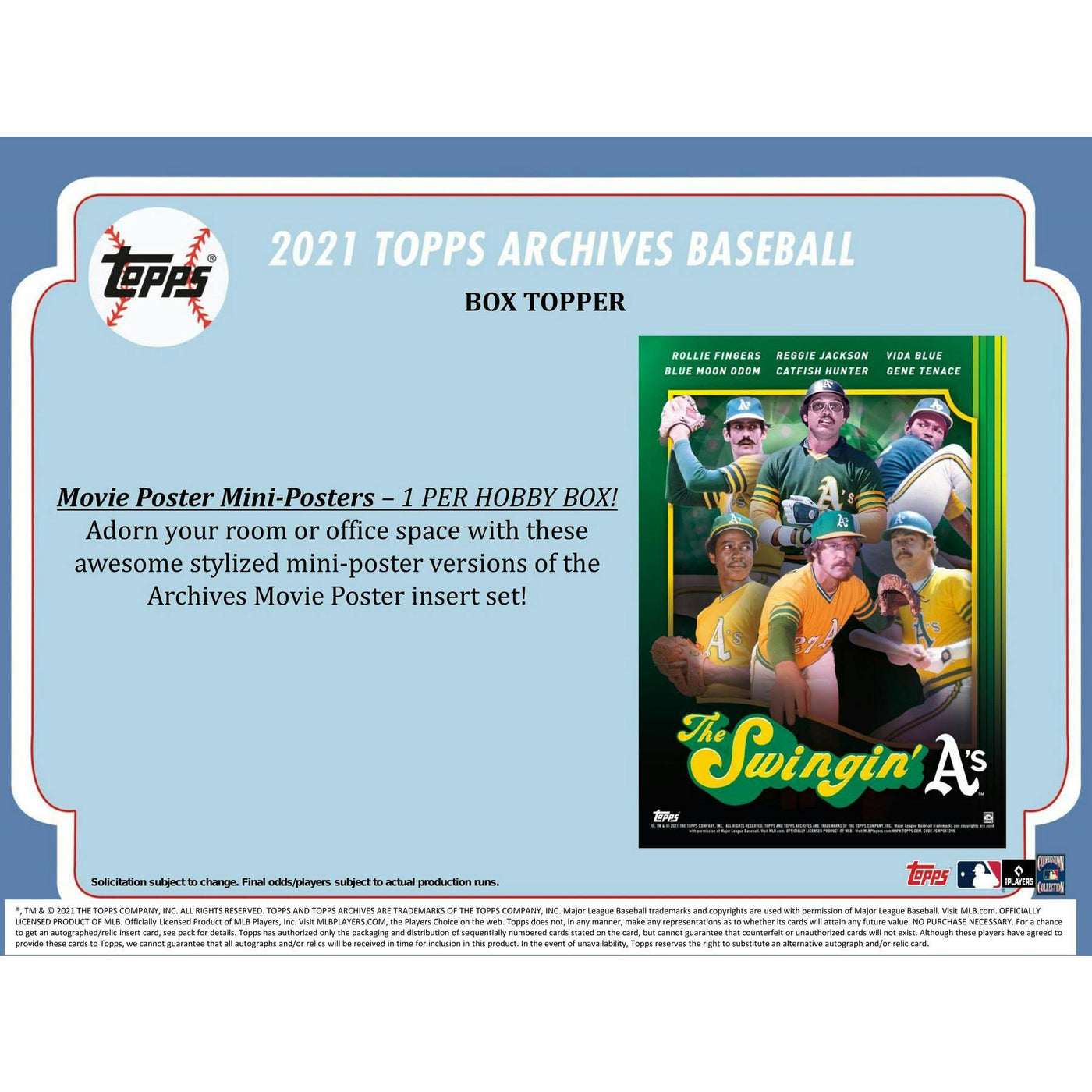 2021 Topps Archives Baseball Hobby Box