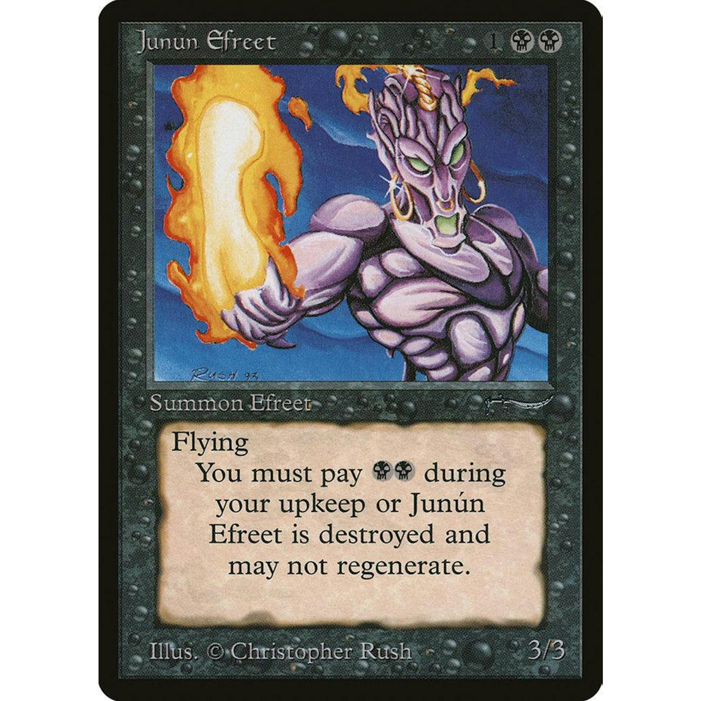 Magic the Gathering Arabian Nights Junun Efreet NEAR MINT NM