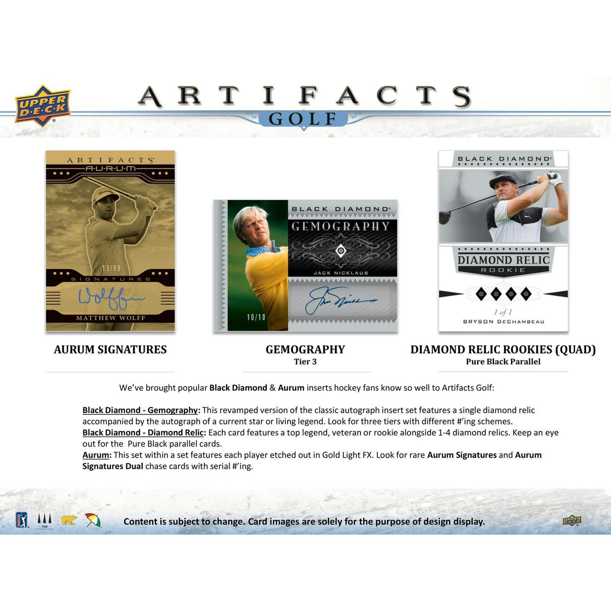 2021 Upper Deck Artifacts Golf Hobby 10-Box Case