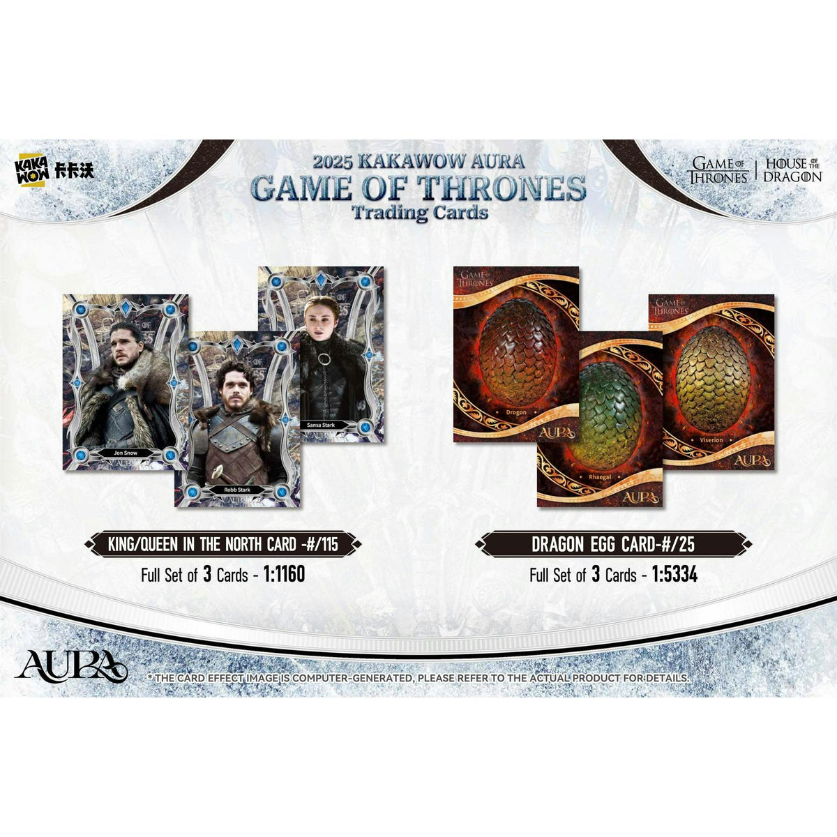 2025 Kakawow Game Of Thrones Aura Hobby 10-Box Case