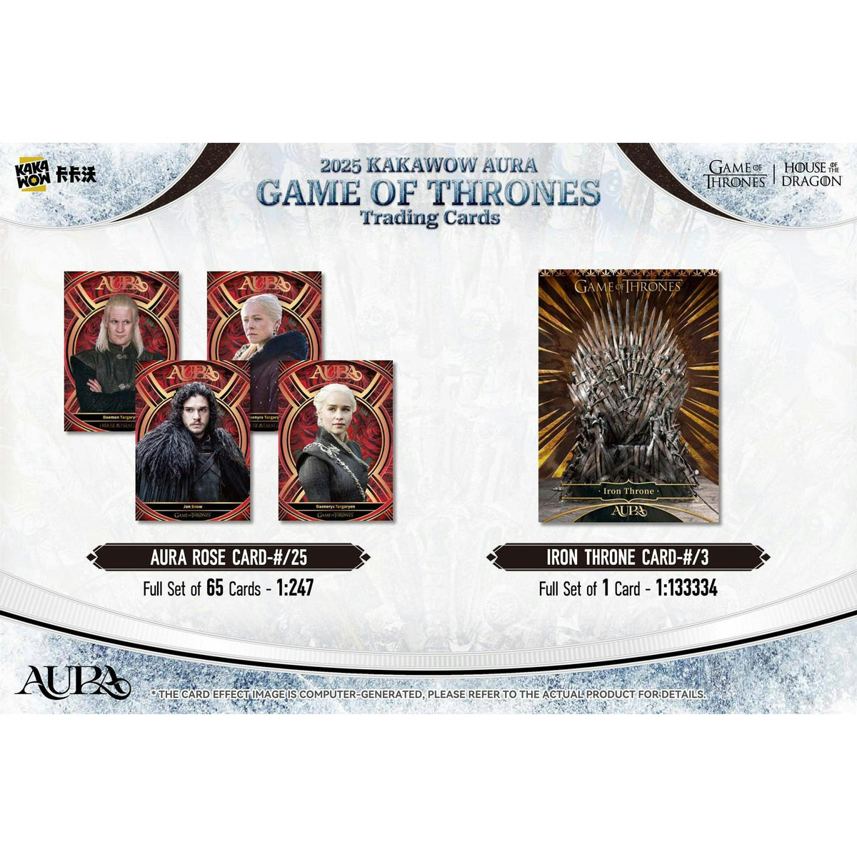 2025 Kakawow Game Of Thrones Aura Hobby 10-Box Case